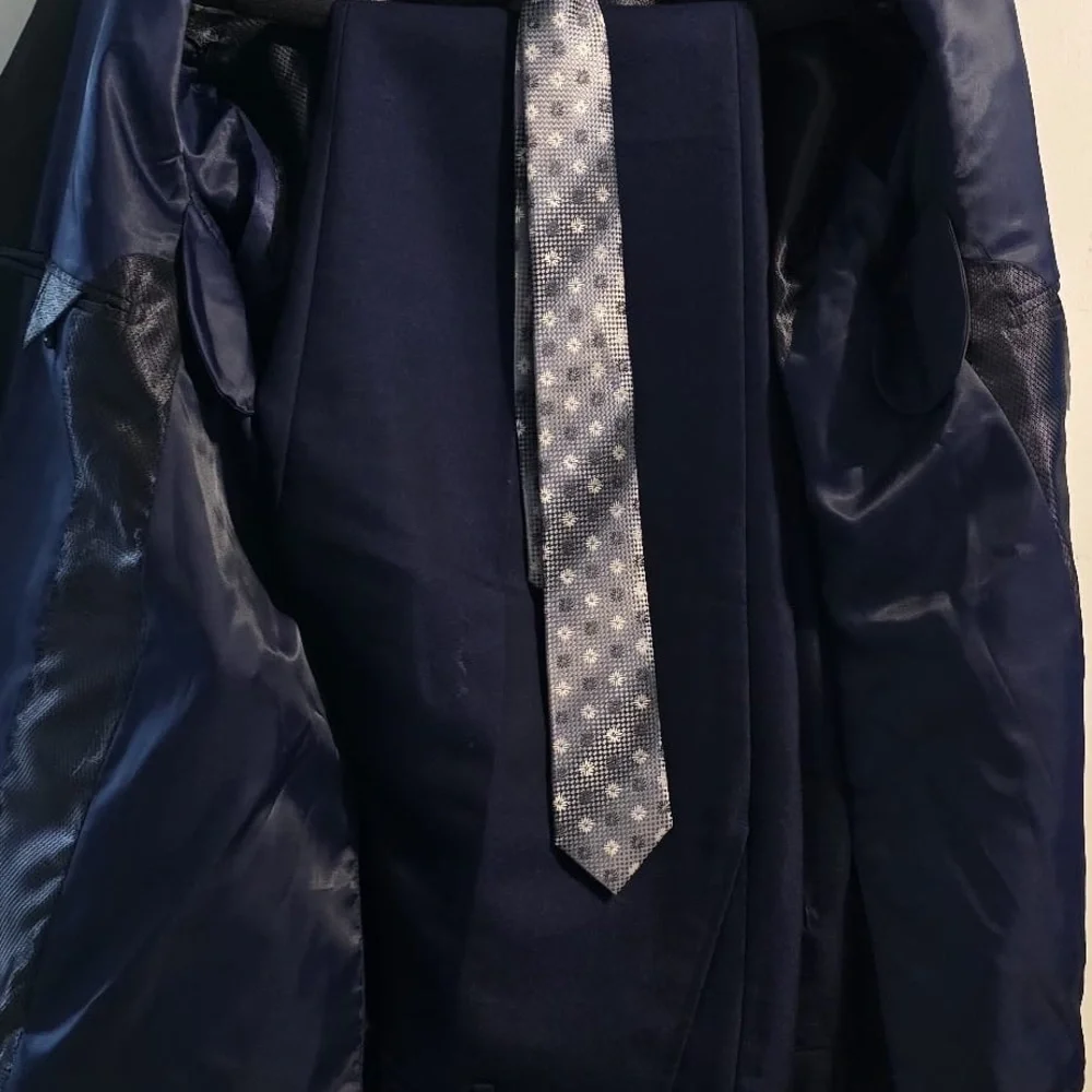 Stitch & Needle Blue Coat with Classic Tailoring